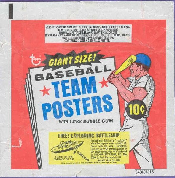 1969 Topps Team Posters